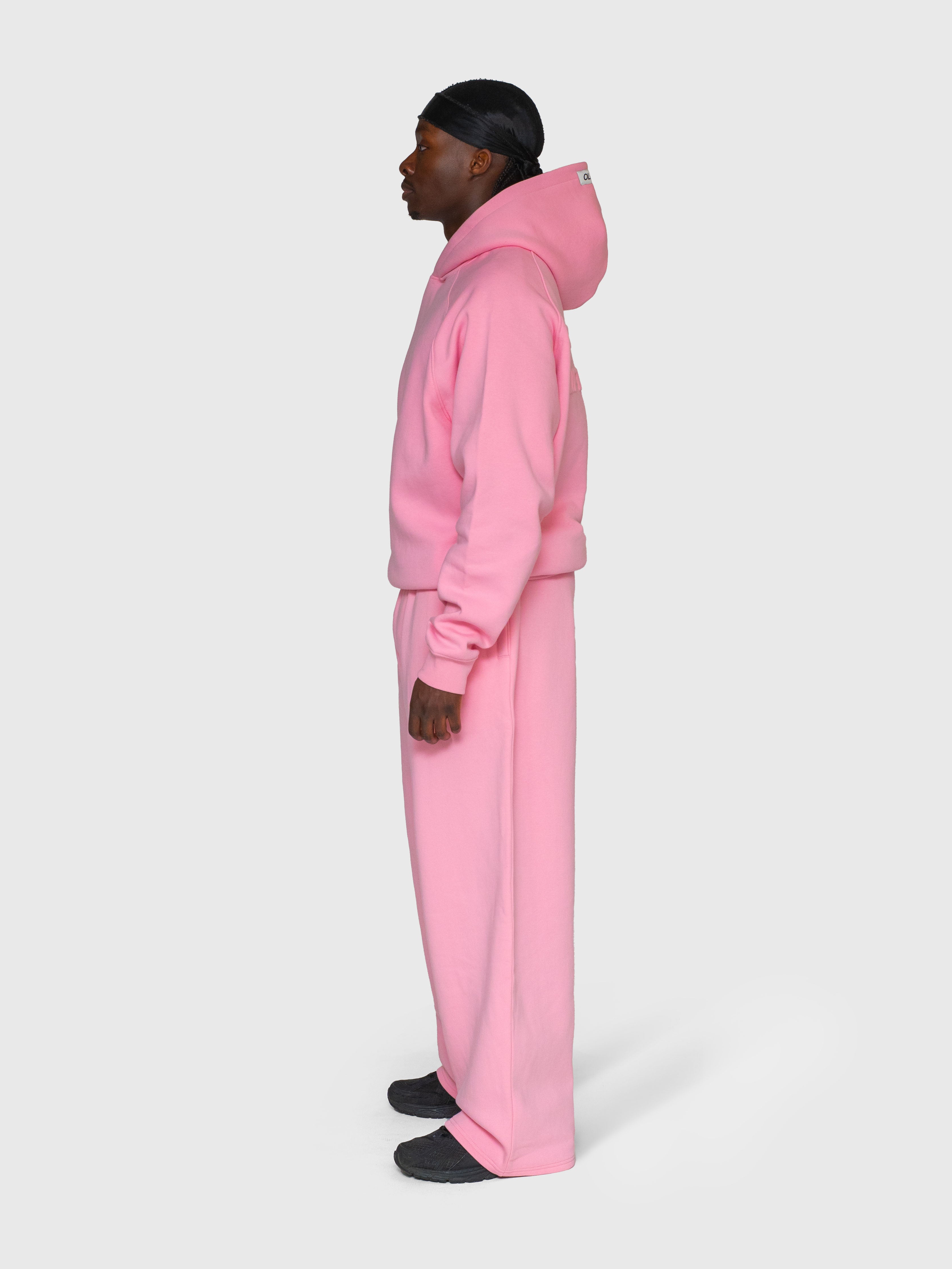 Cloud Raglan Hoodie - Pink