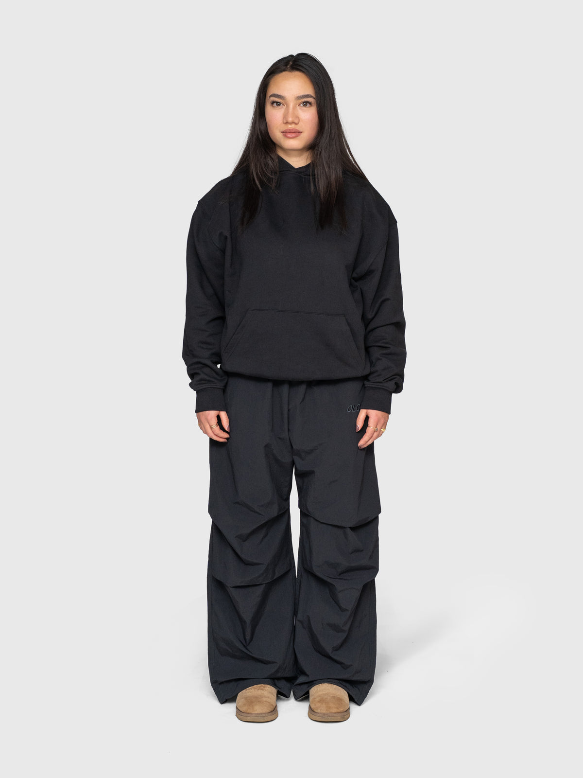 Anywear Heavyweight Hoodie - Black/White