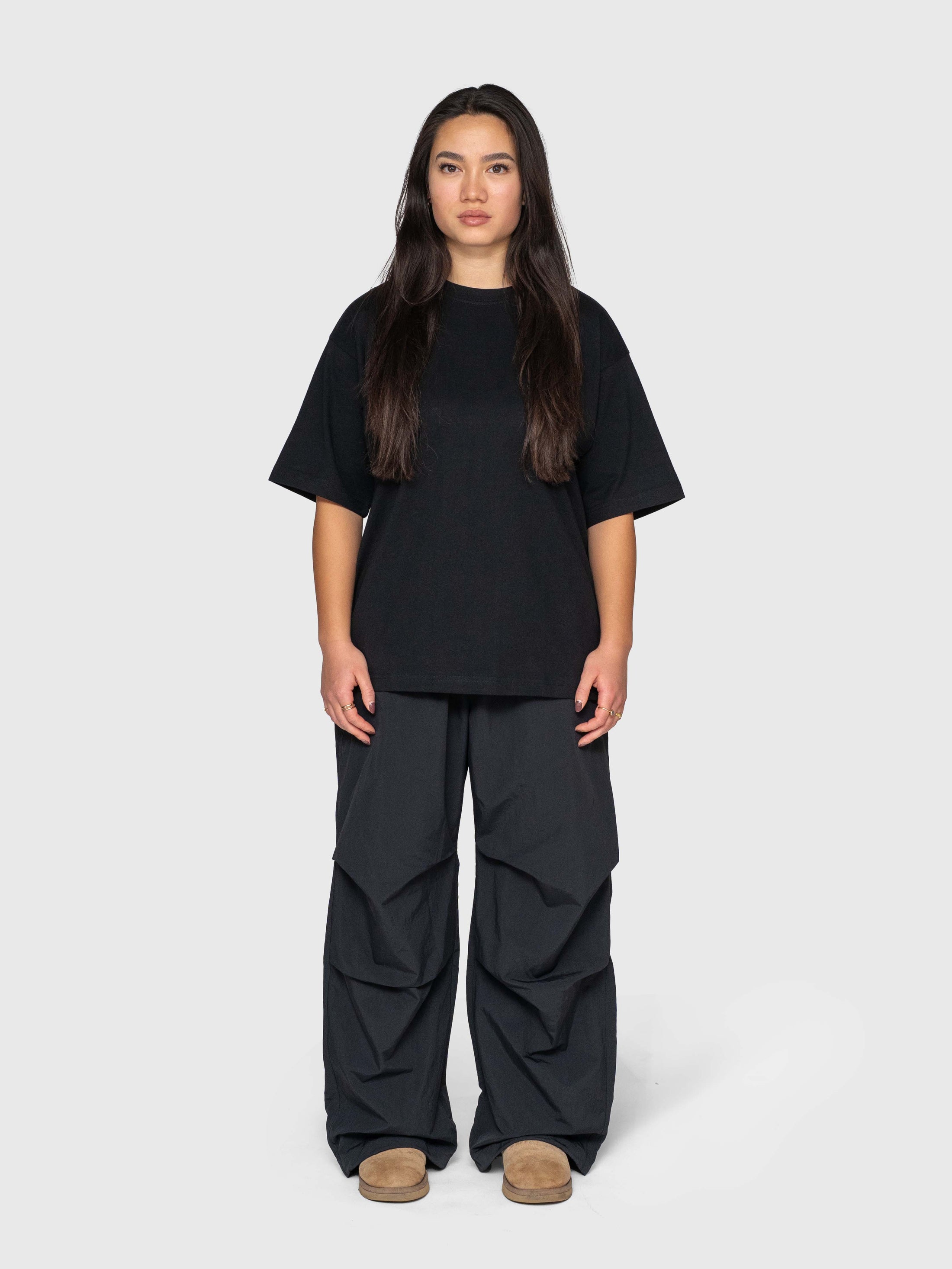 Anywear Heavyweight Box Tee - Black/White