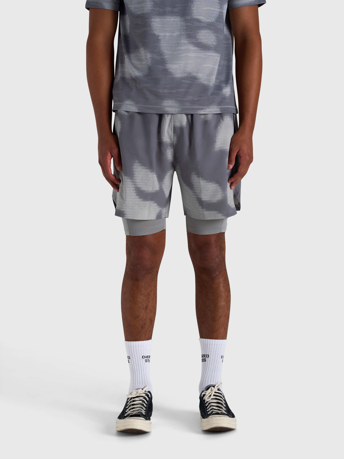 Stamina 2-1 Shorts - Grey/Grey
