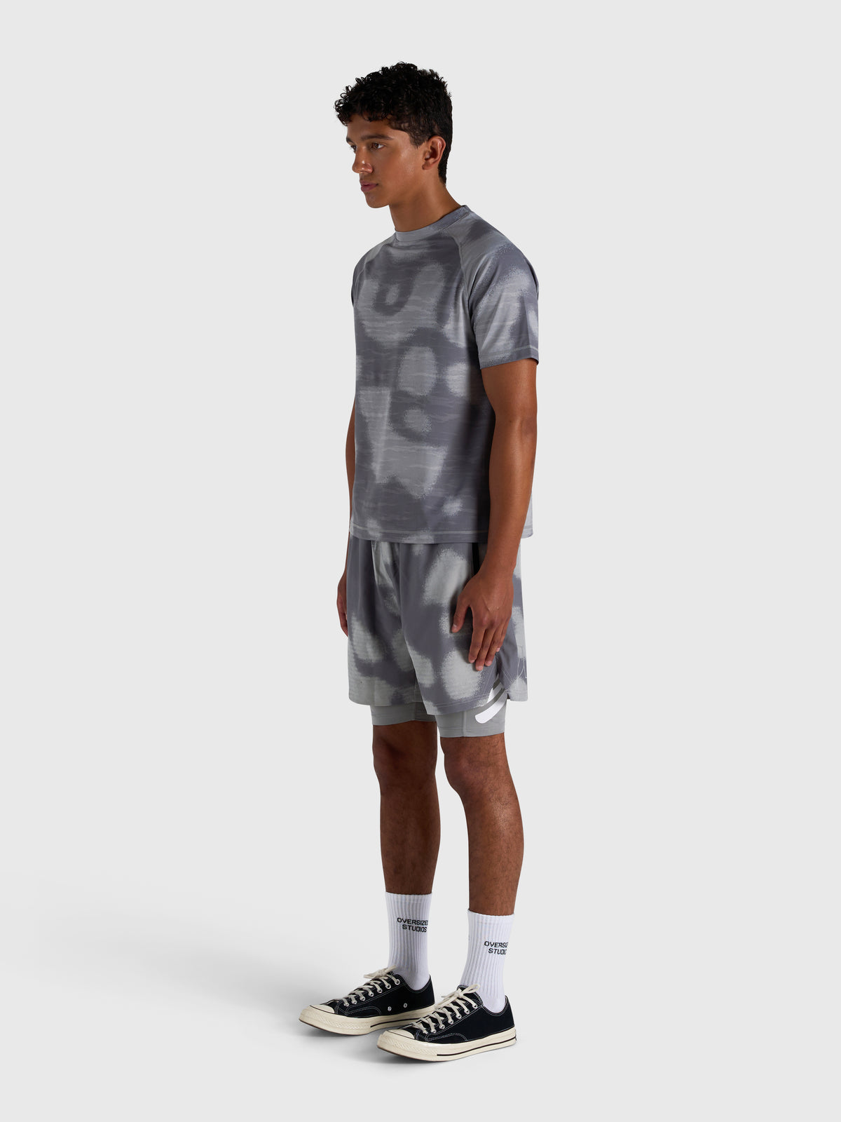 Stamina 2-1 Shorts - Grey/Grey