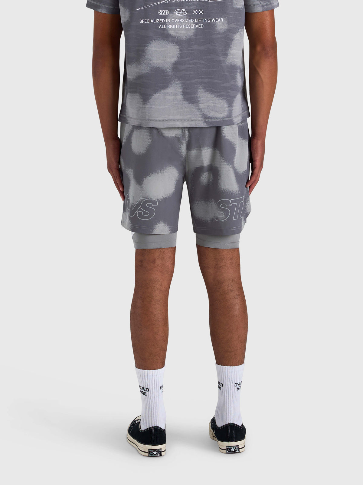 Stamina 2-1 Shorts - Grey/Grey