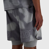 Stamina 2-1 Shorts - Grey/Grey