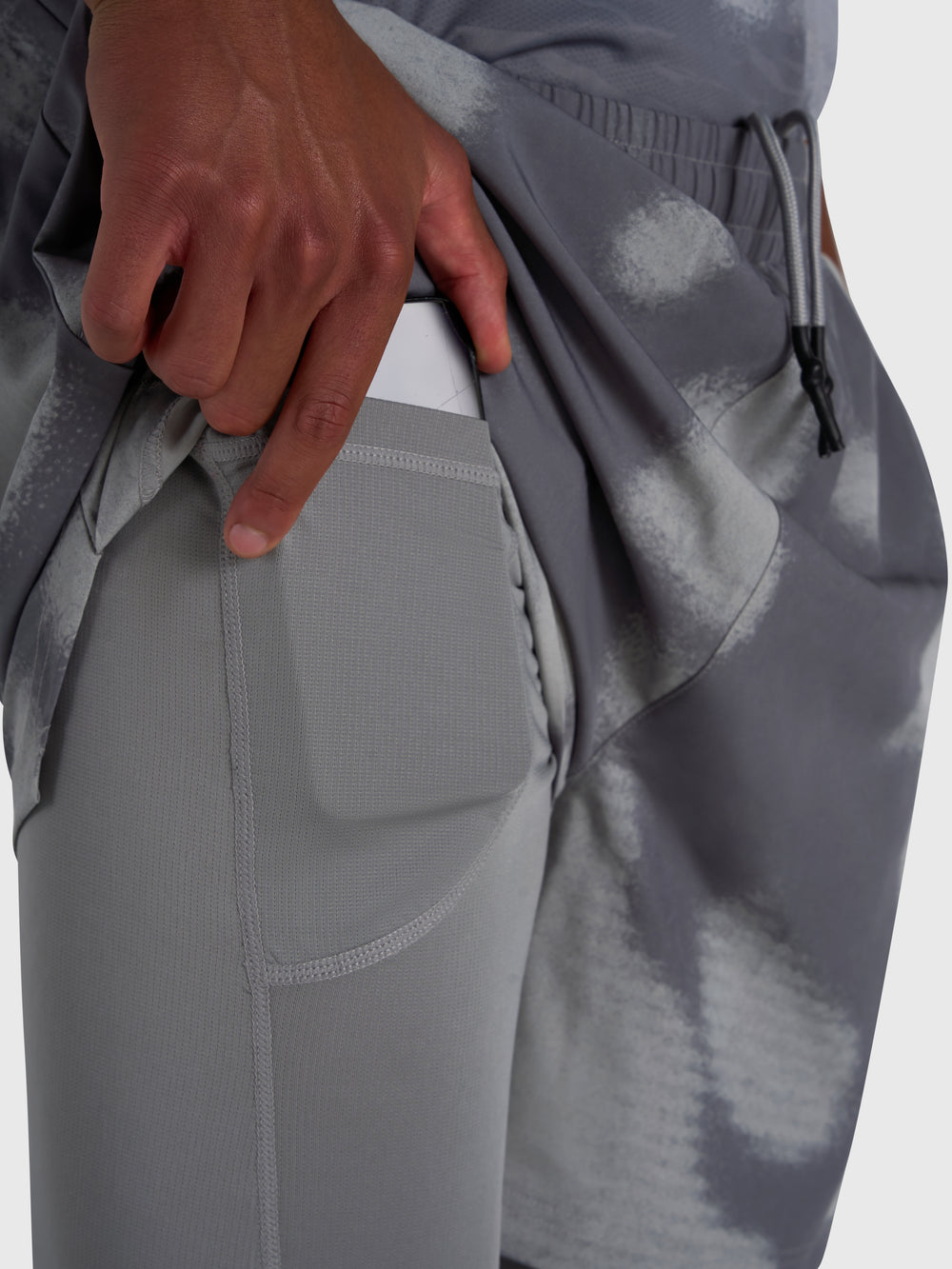 Stamina 2-1 Shorts - Grey/Grey