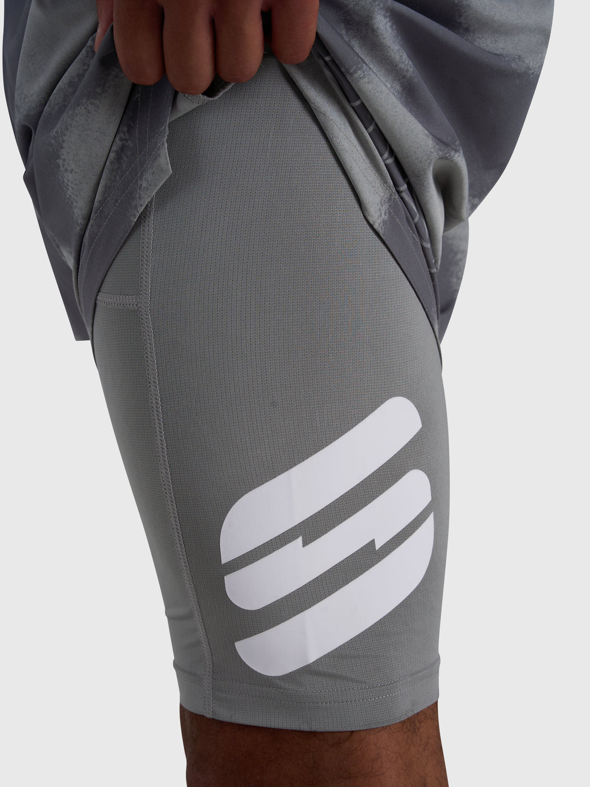 Stamina 2-1 Shorts - Grey/Grey
