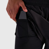 Stamina 2-1 Shorts - Black/White