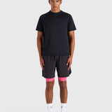 Stamina 2-1 Shorts - Black/Pink