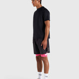 Stamina 2-1 Shorts - Black/Pink