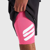 Stamina 2-1 Shorts - Black/Pink