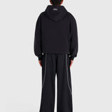Contrast Zip Hoodie - Vintage Black/White