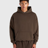 Cursive Hoodie - Vintage Brown/Red
