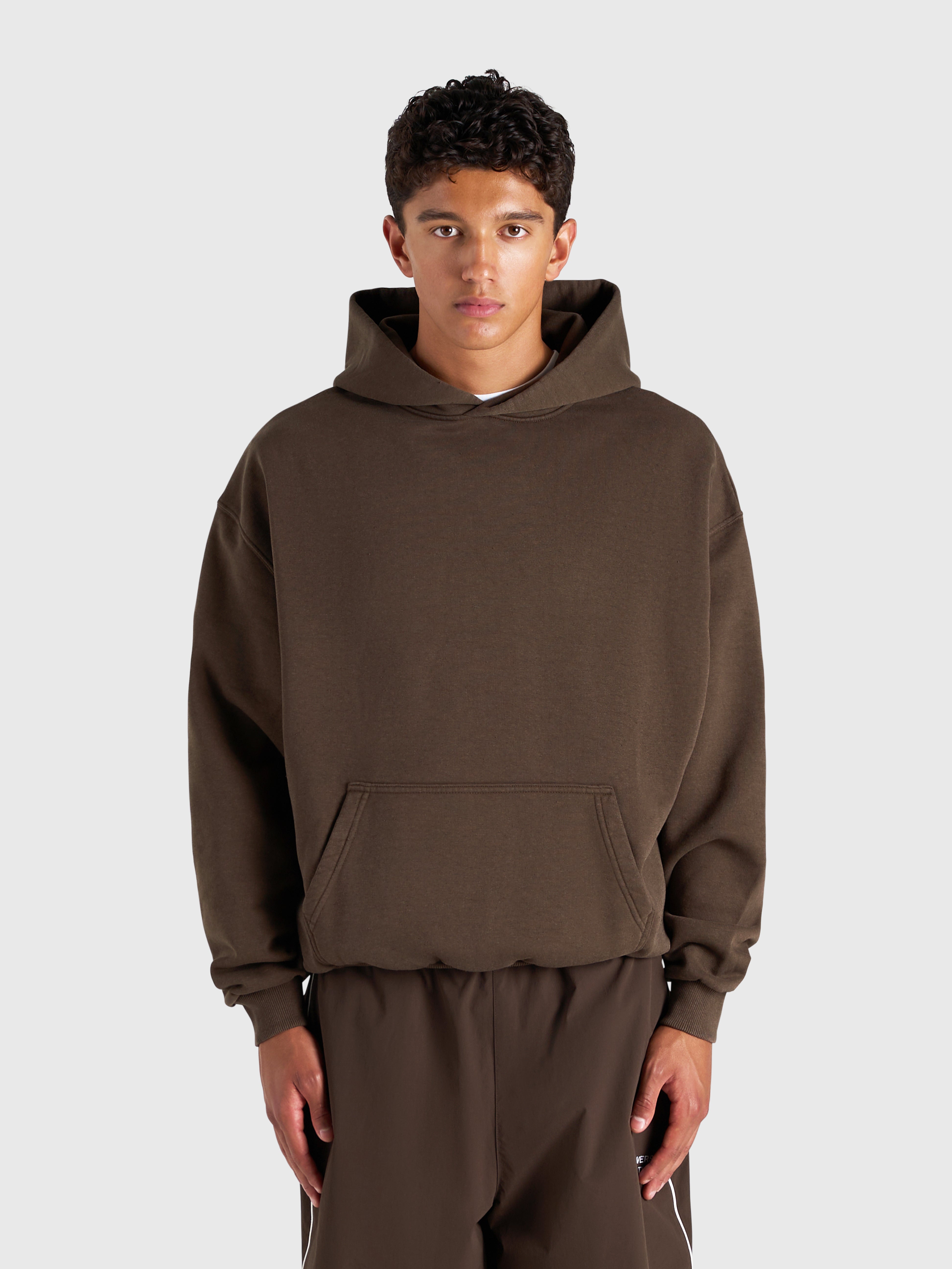 Cursive Hoodie - Vintage Brown/Red