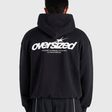 Cursive Hoodie - Vintage Black/White