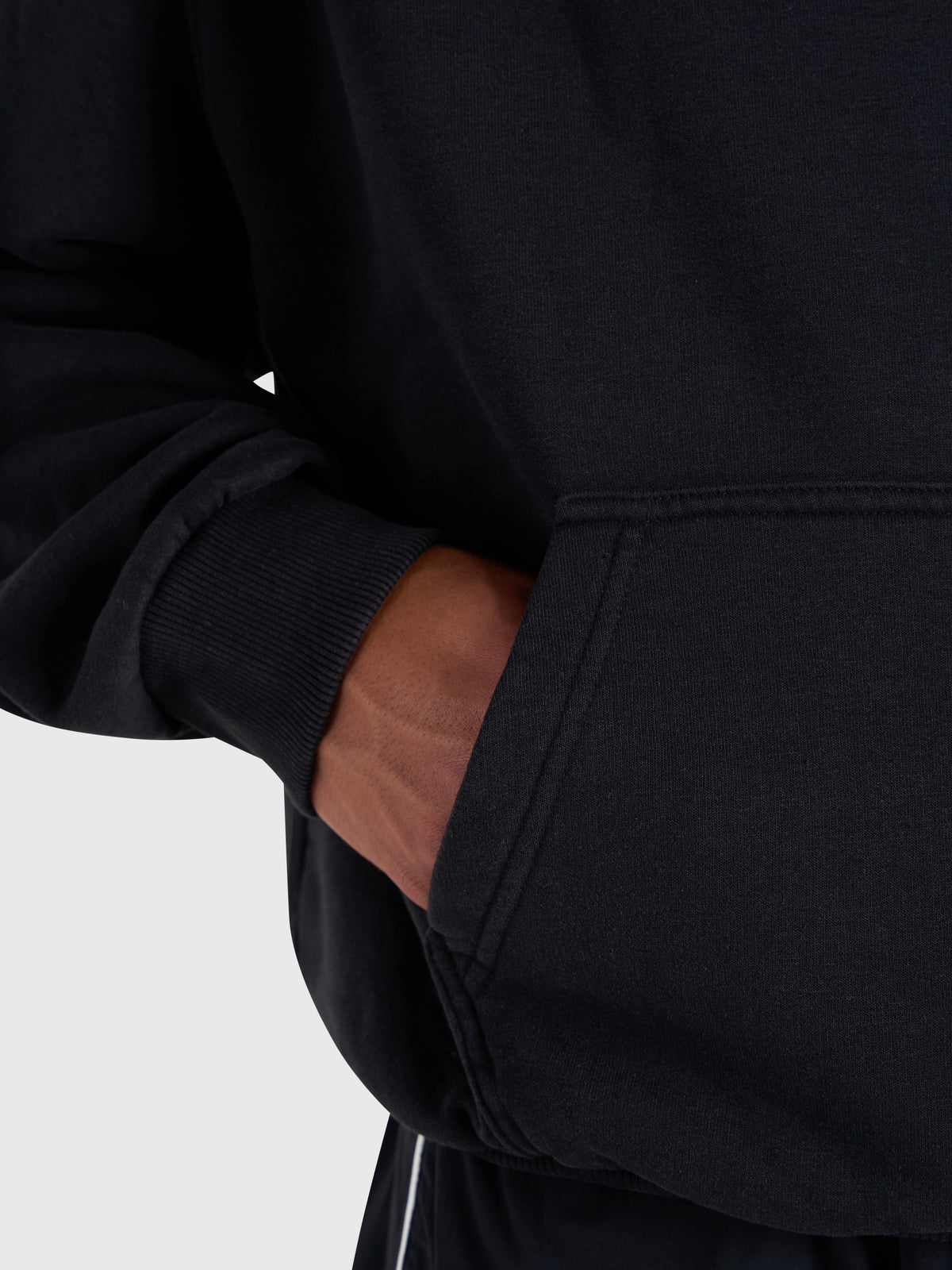 Cursive Hoodie - Vintage Black/White