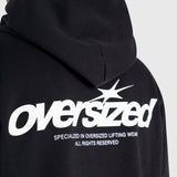Cursive Hoodie - Vintage Black/White
