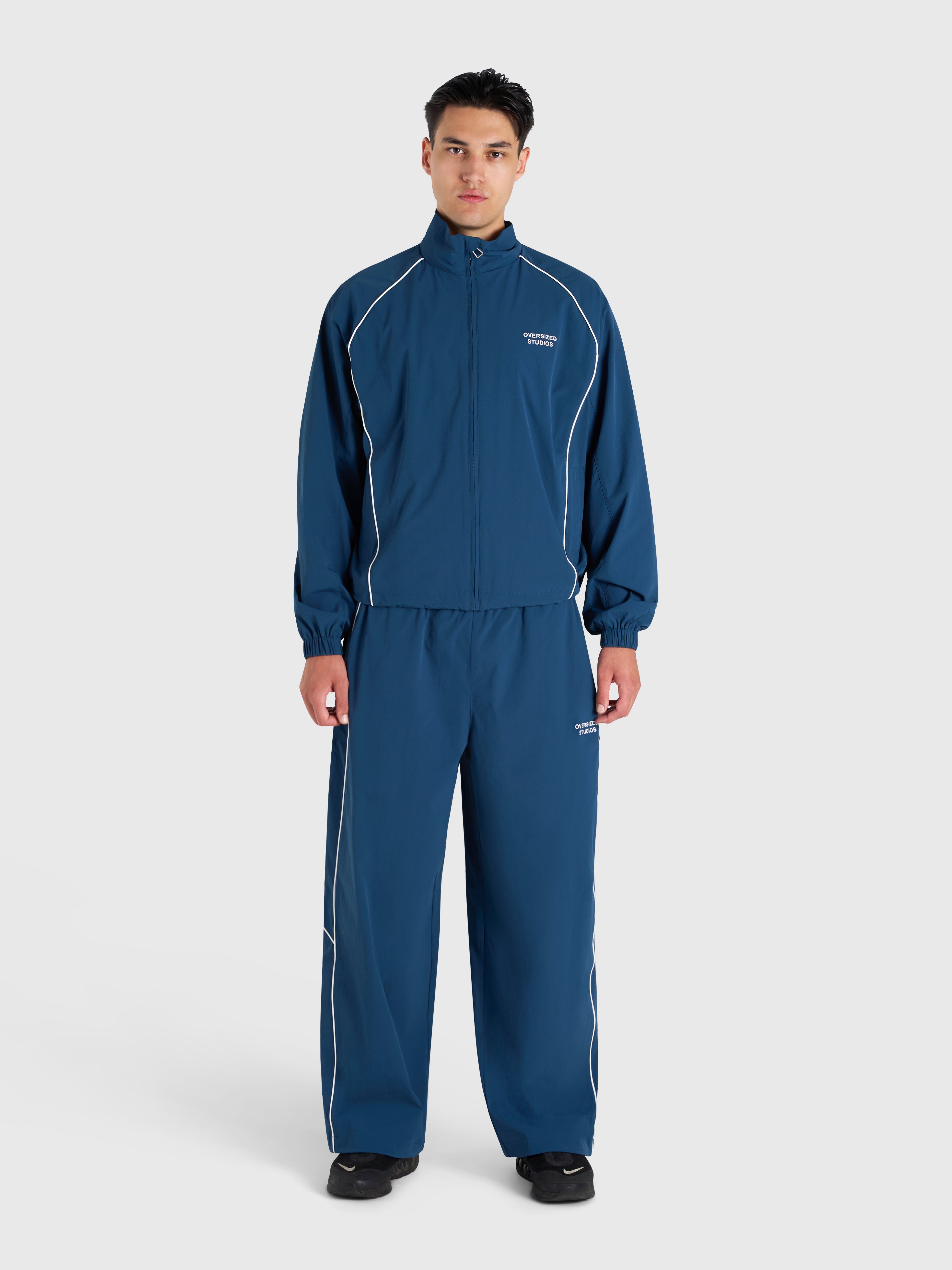 Active Track Pants - Metallic Blue/White