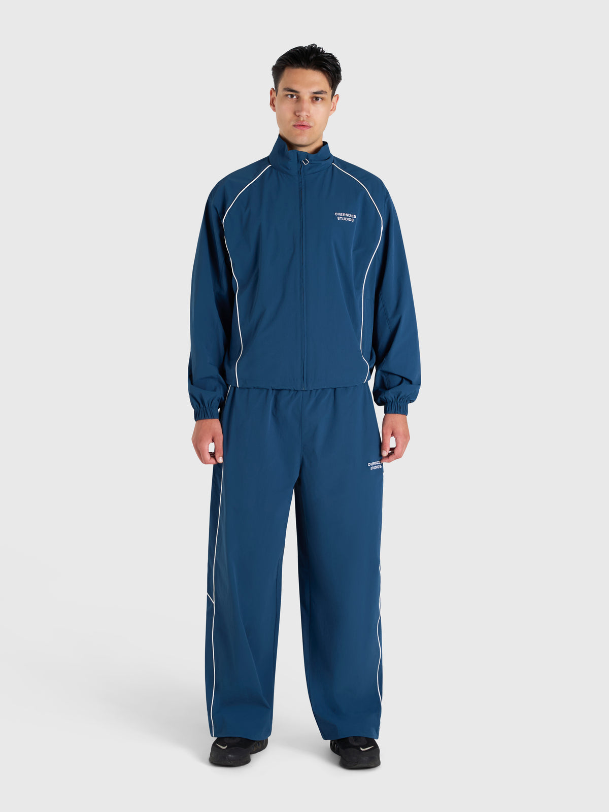 Active Track Jacket - Metallic Blue/White