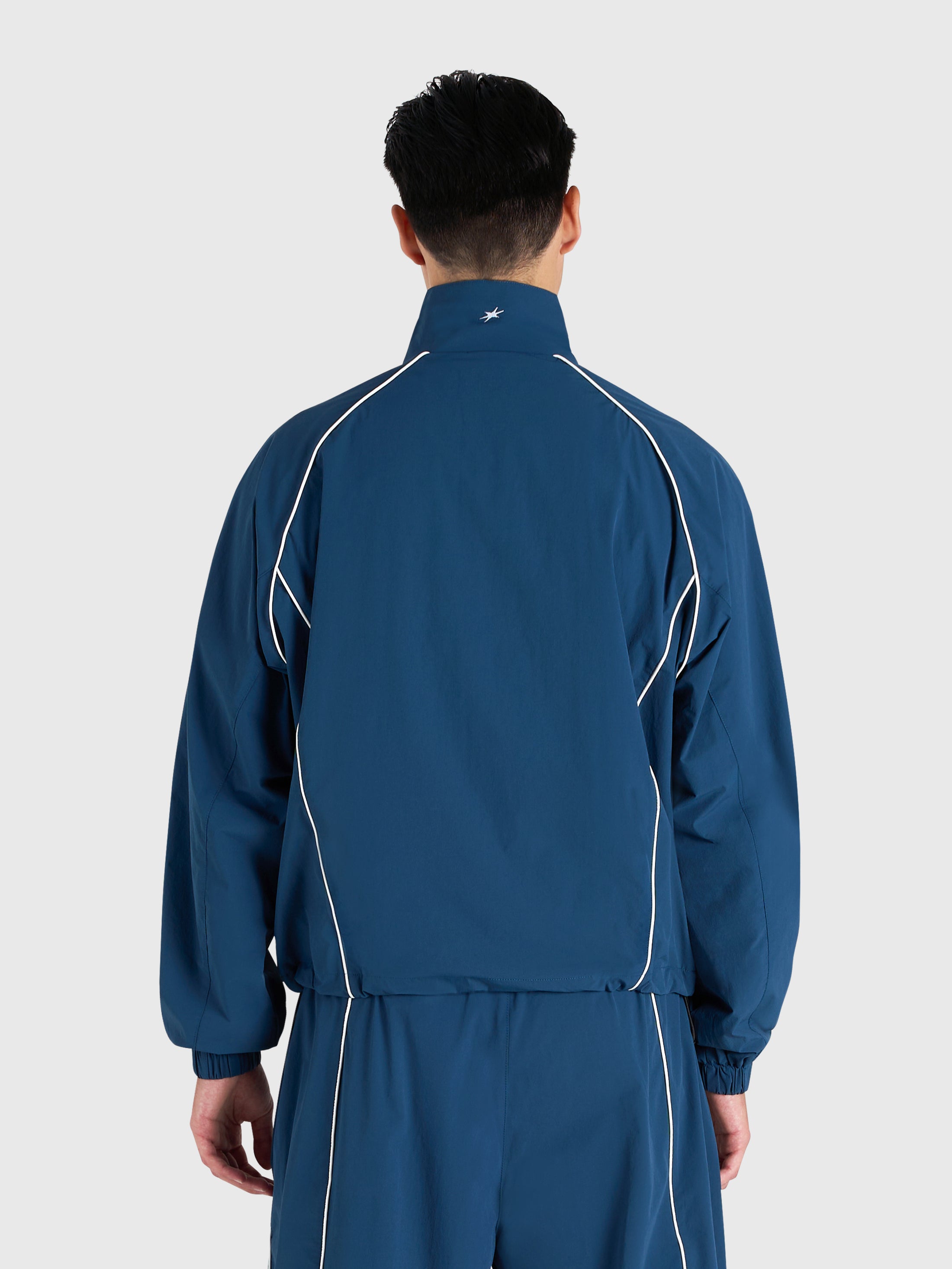 Active Track Jacket - Metallic Blue/White
