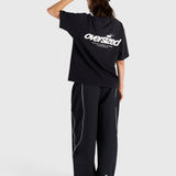Cursive Heavy Box Tee - Vintage Black/White