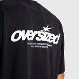 Cursive Heavy Box Tee - Vintage Black/White