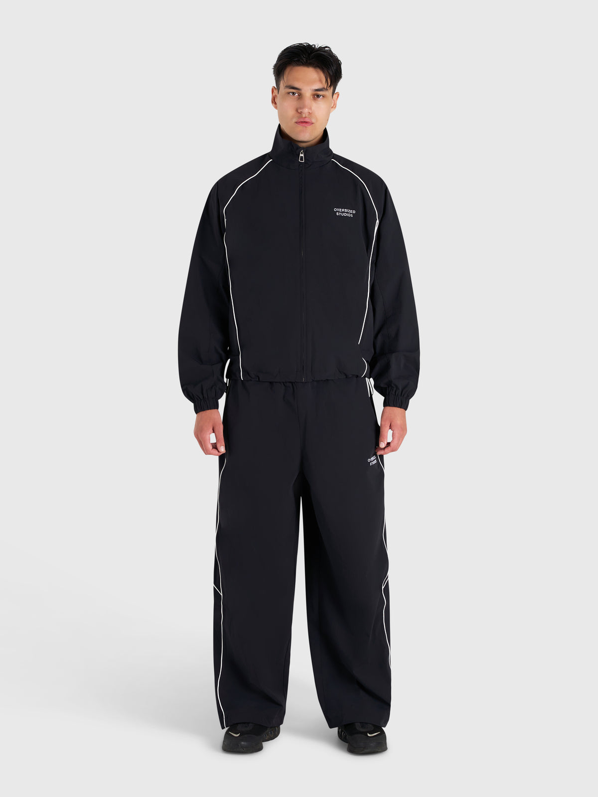Active Track Pants - Black/White