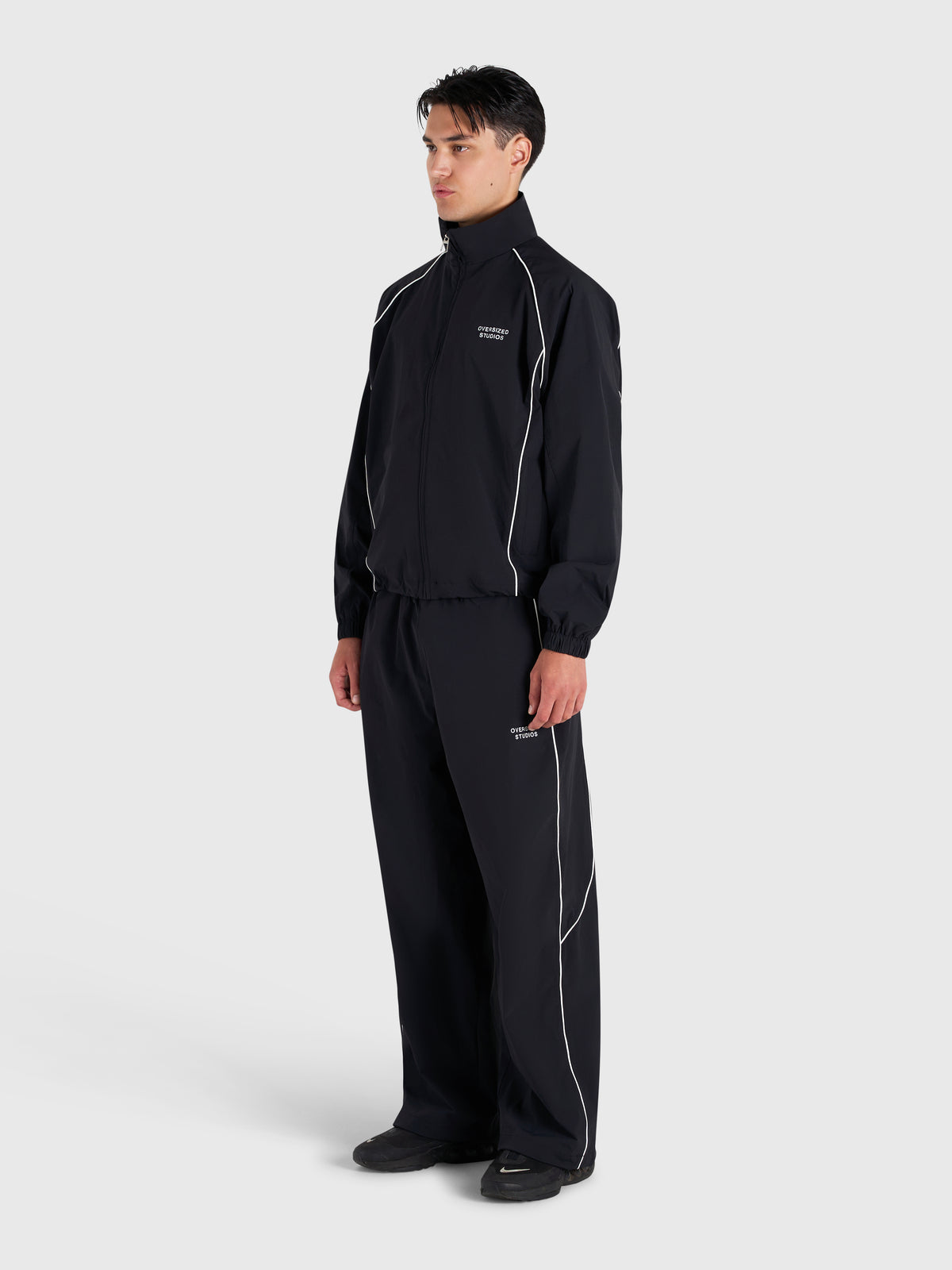 Active Track Pants - Black/White