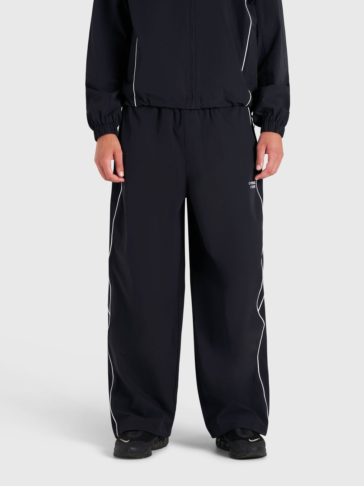 Active Track Pants - Black/White