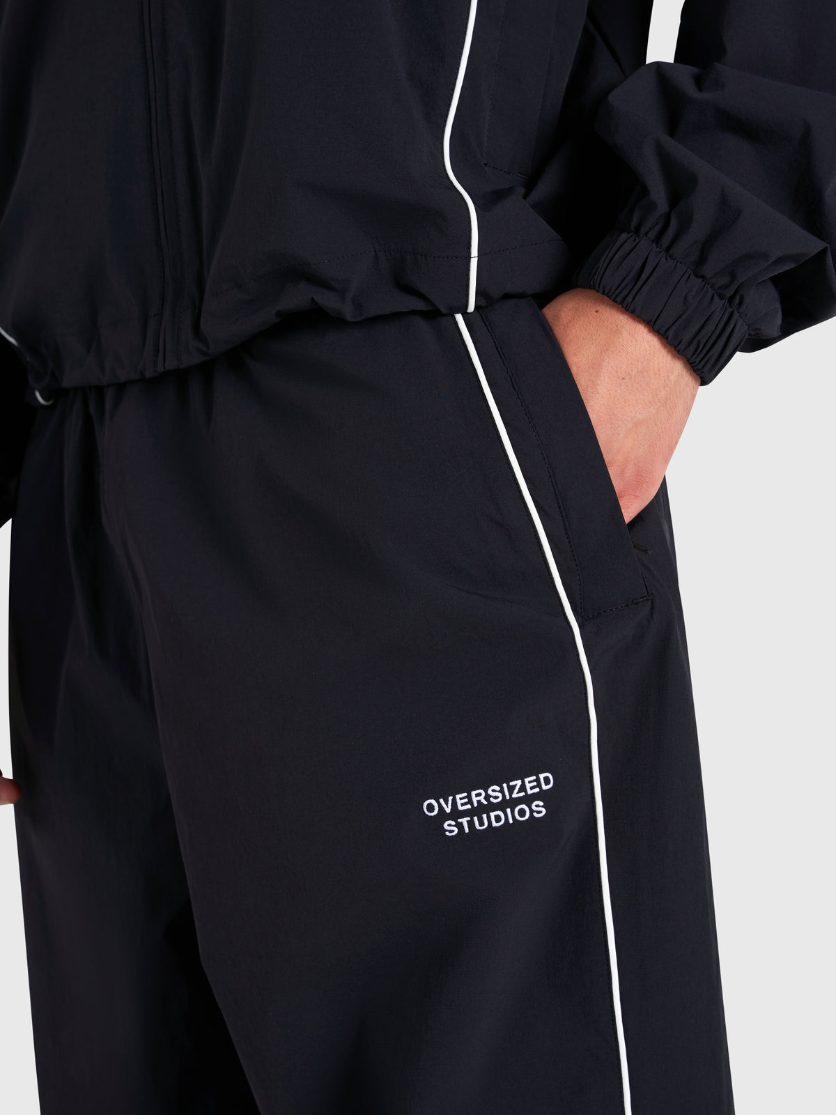 Active Track Pants - Black/White