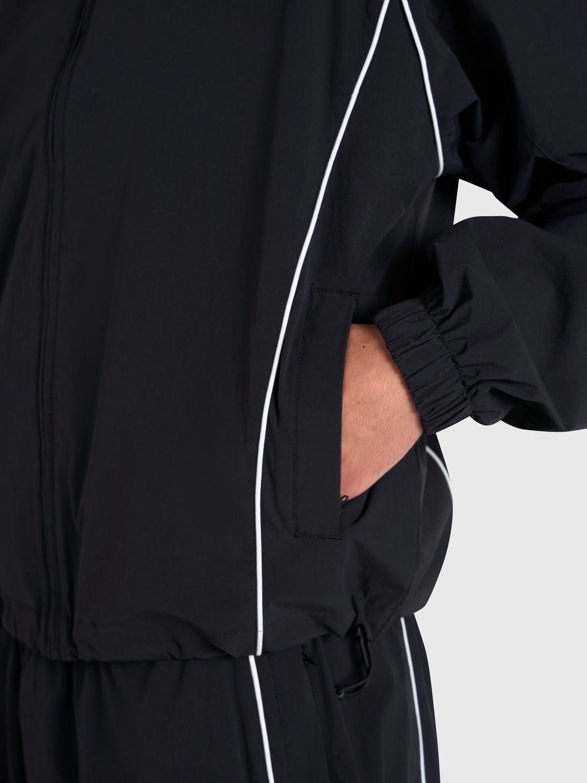 Active Track Jacket - Black/White