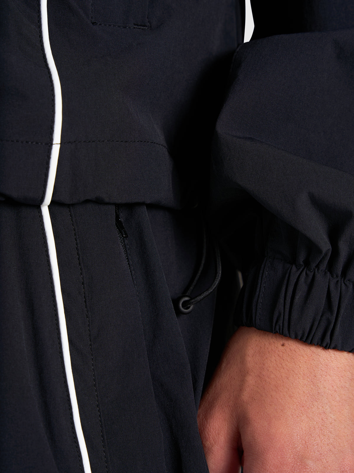 Active Track Jacket - Black/White