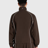 Active Track Jacket - Brown/White