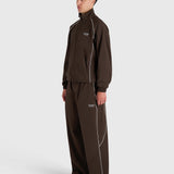 Active Track Jacket - Brown/White