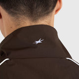 Active Track Jacket - Brown/White