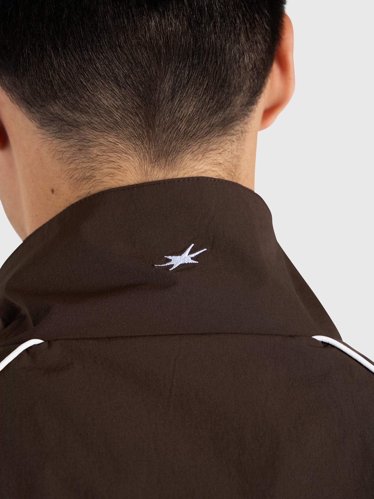 Active Track Jacket - Brown/White