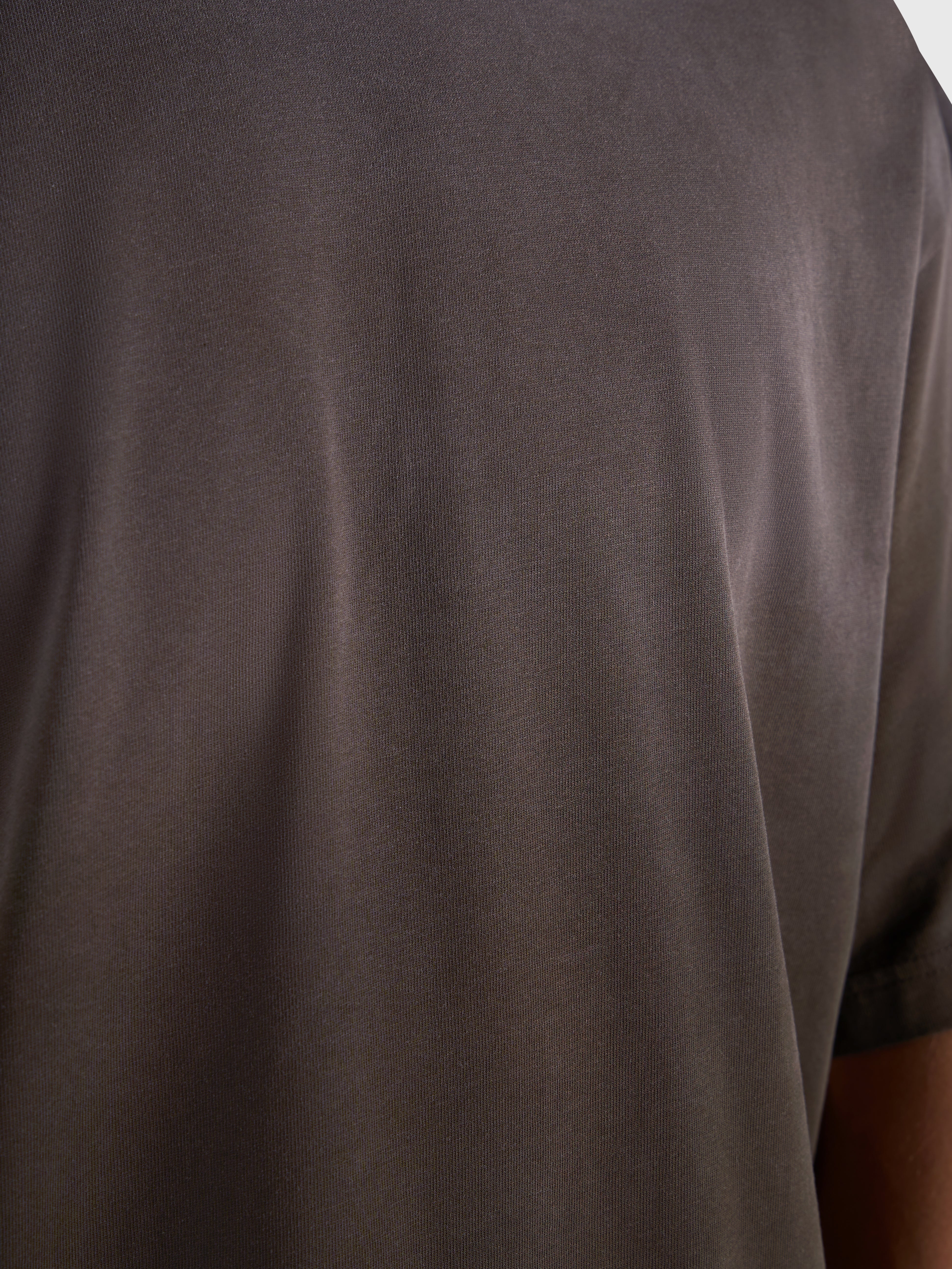 Cursive Heavy Box Tee - Vintage Brown/Red