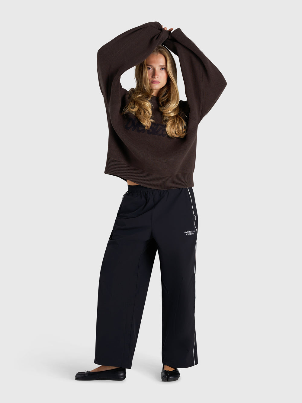 Logo Knit Sweater - Brown/Black