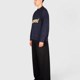 Logo Knit Sweater - Navy/Yellow