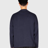 Logo Knit Sweater - Navy/Yellow
