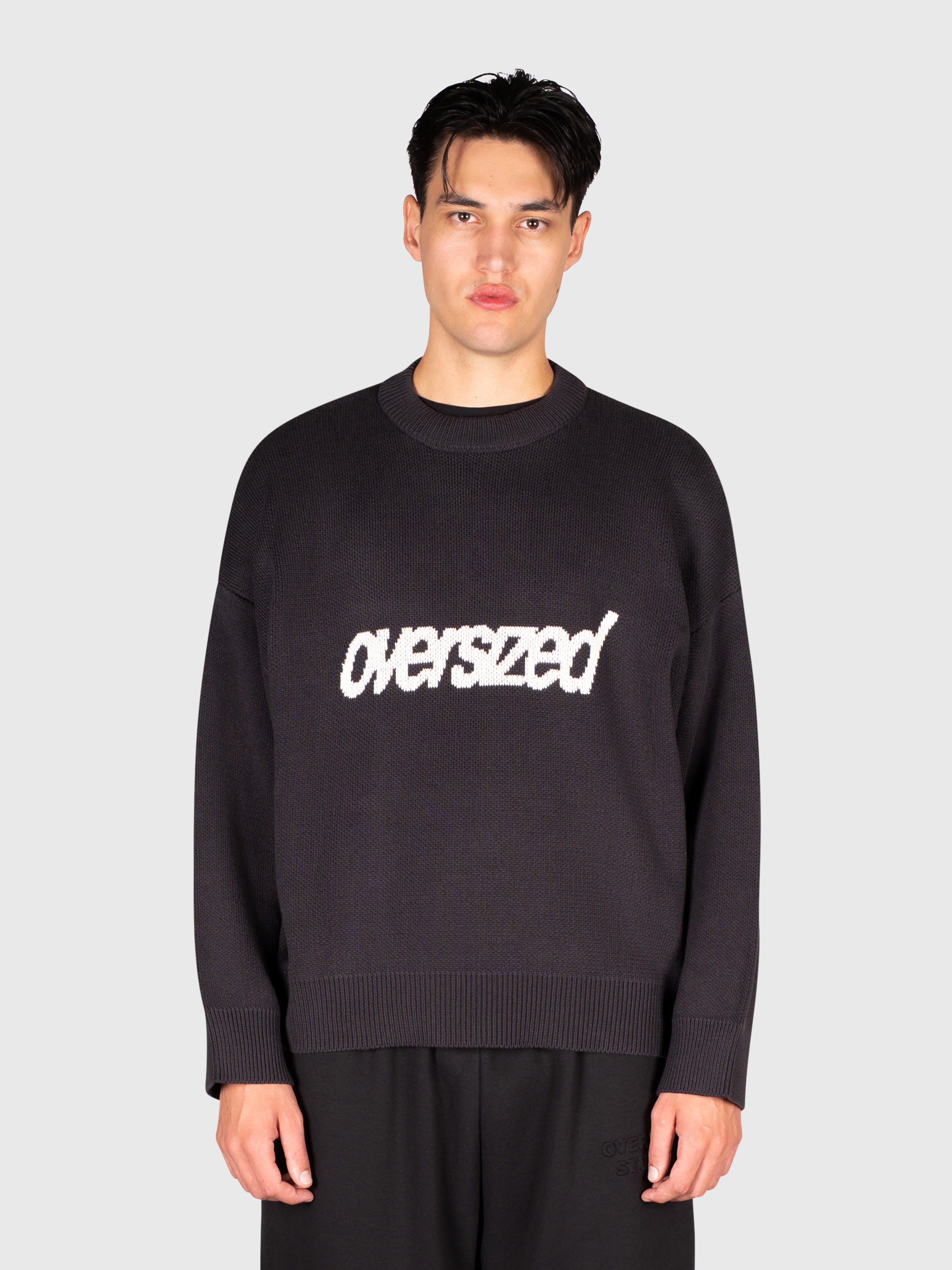 Logo Knit Sweater - Black/White