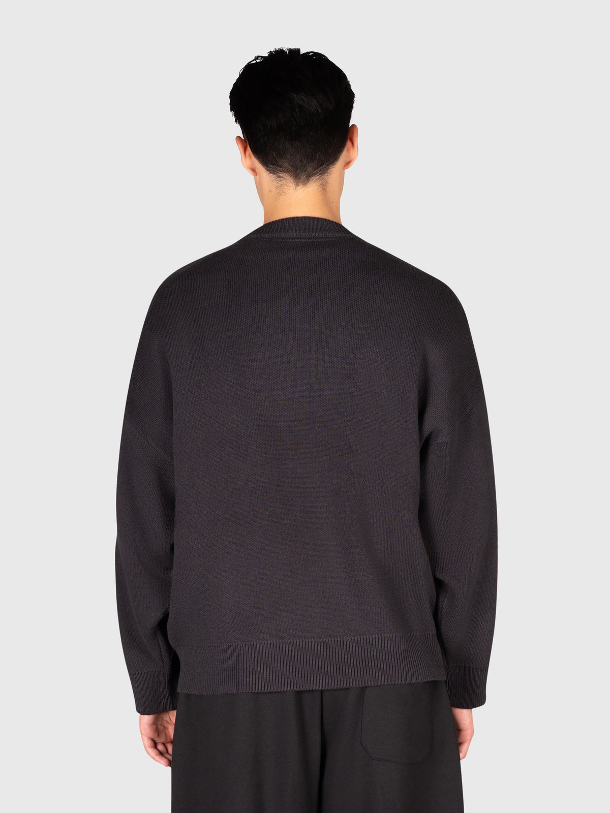 Logo Knit Sweater - Black/White
