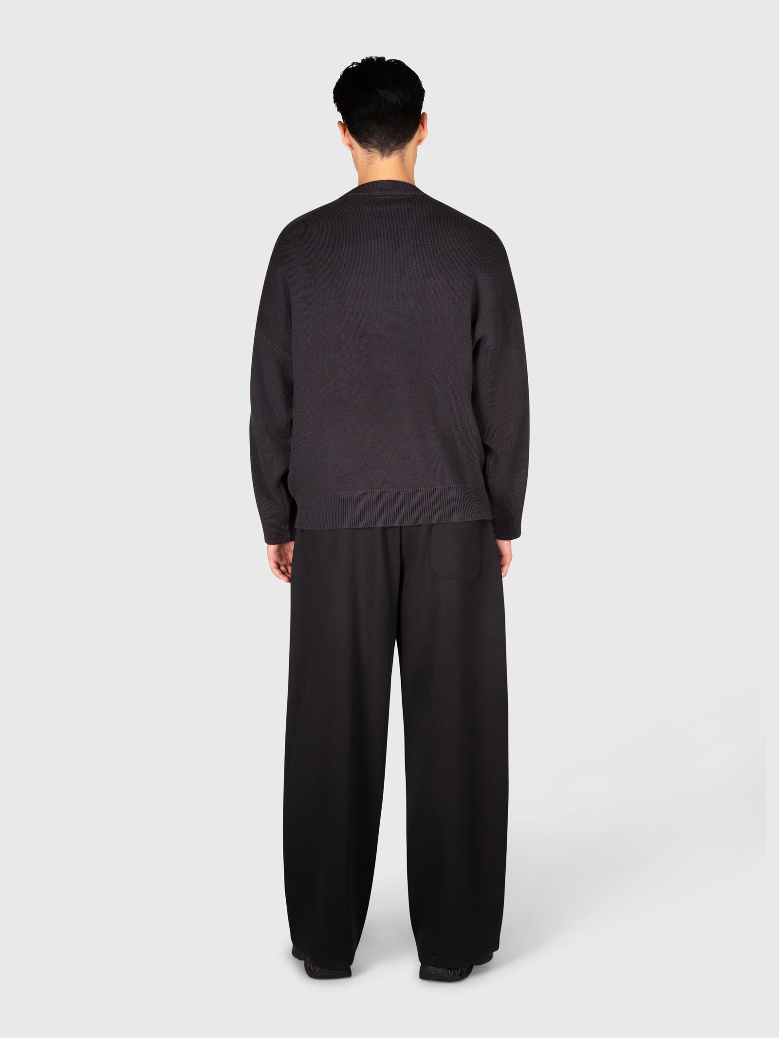 Logo Knit Sweater - Black/White