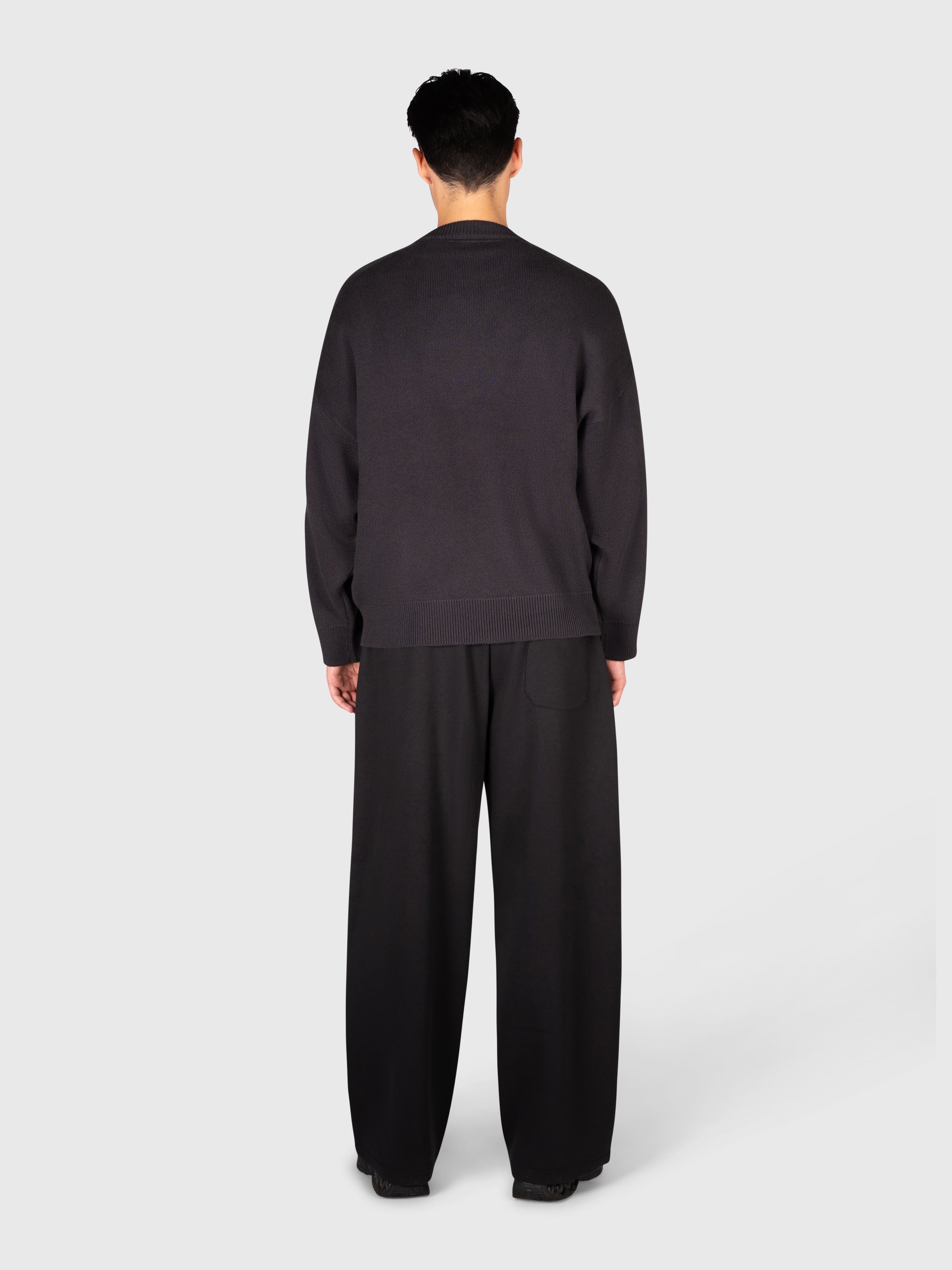Logo Knit Sweater - Black/White