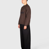 Logo Knit Sweater - Brown/Black