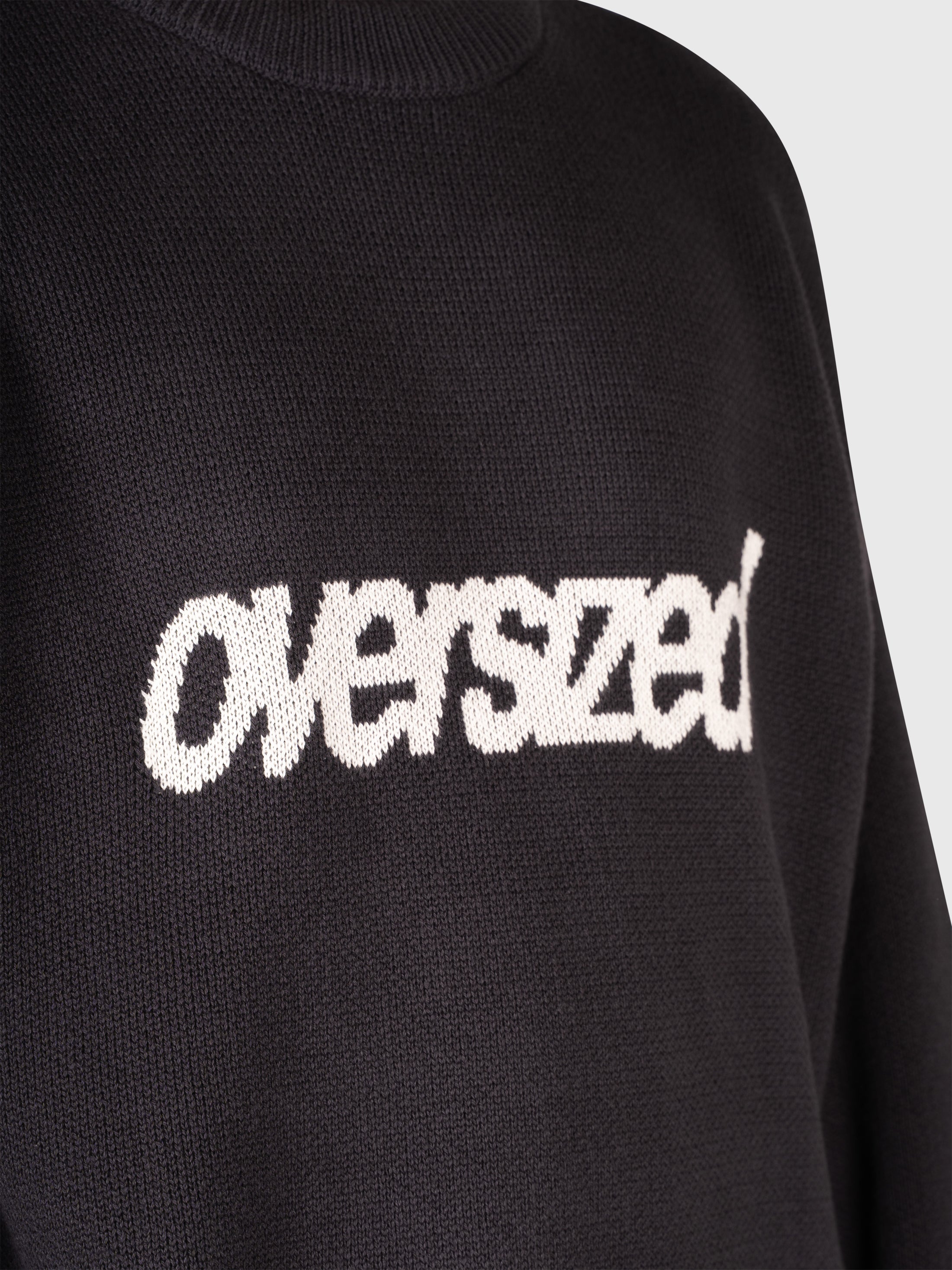 Logo Knit Sweater - Black/White