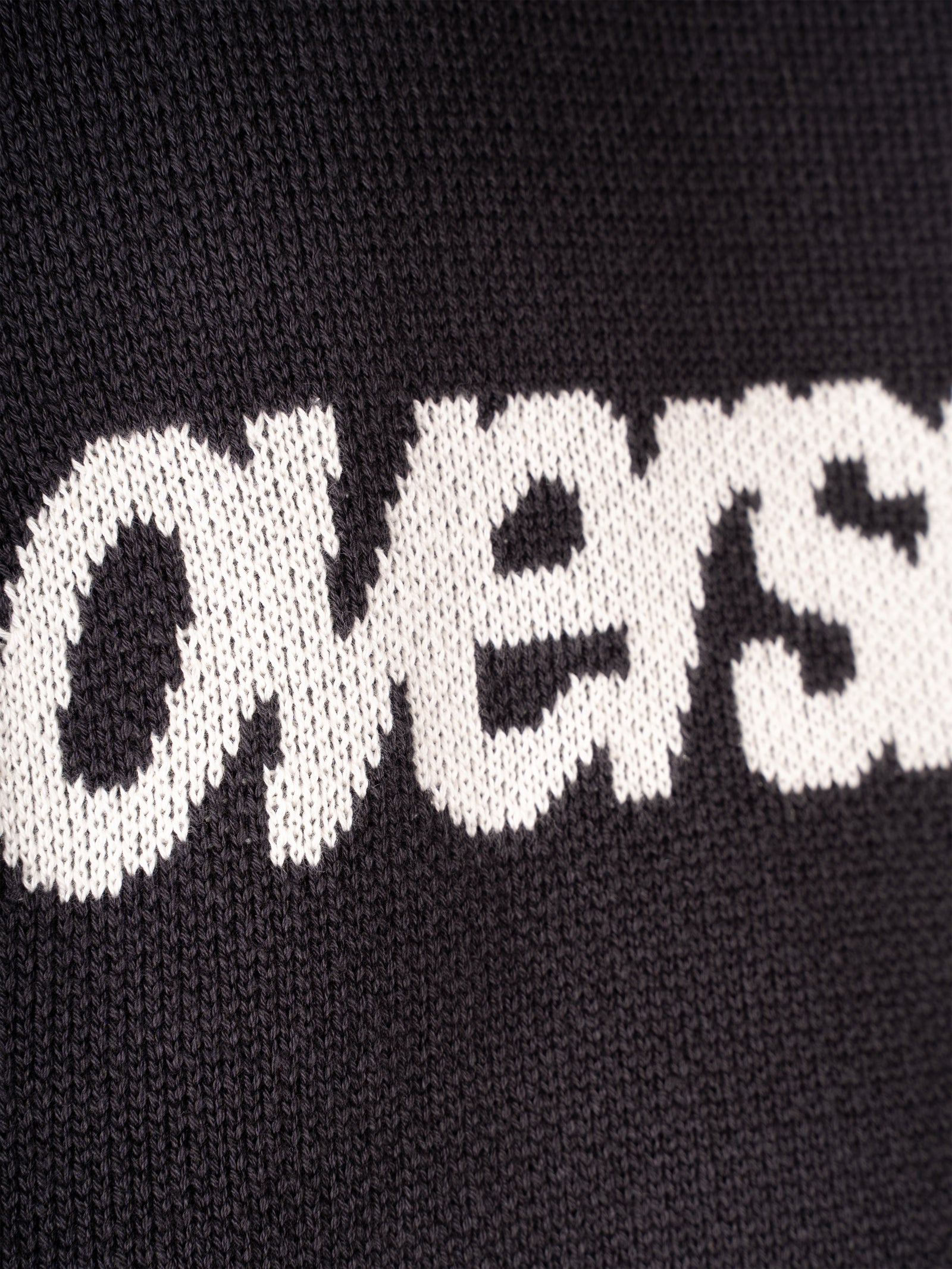 Logo Knit Sweater - Black/White