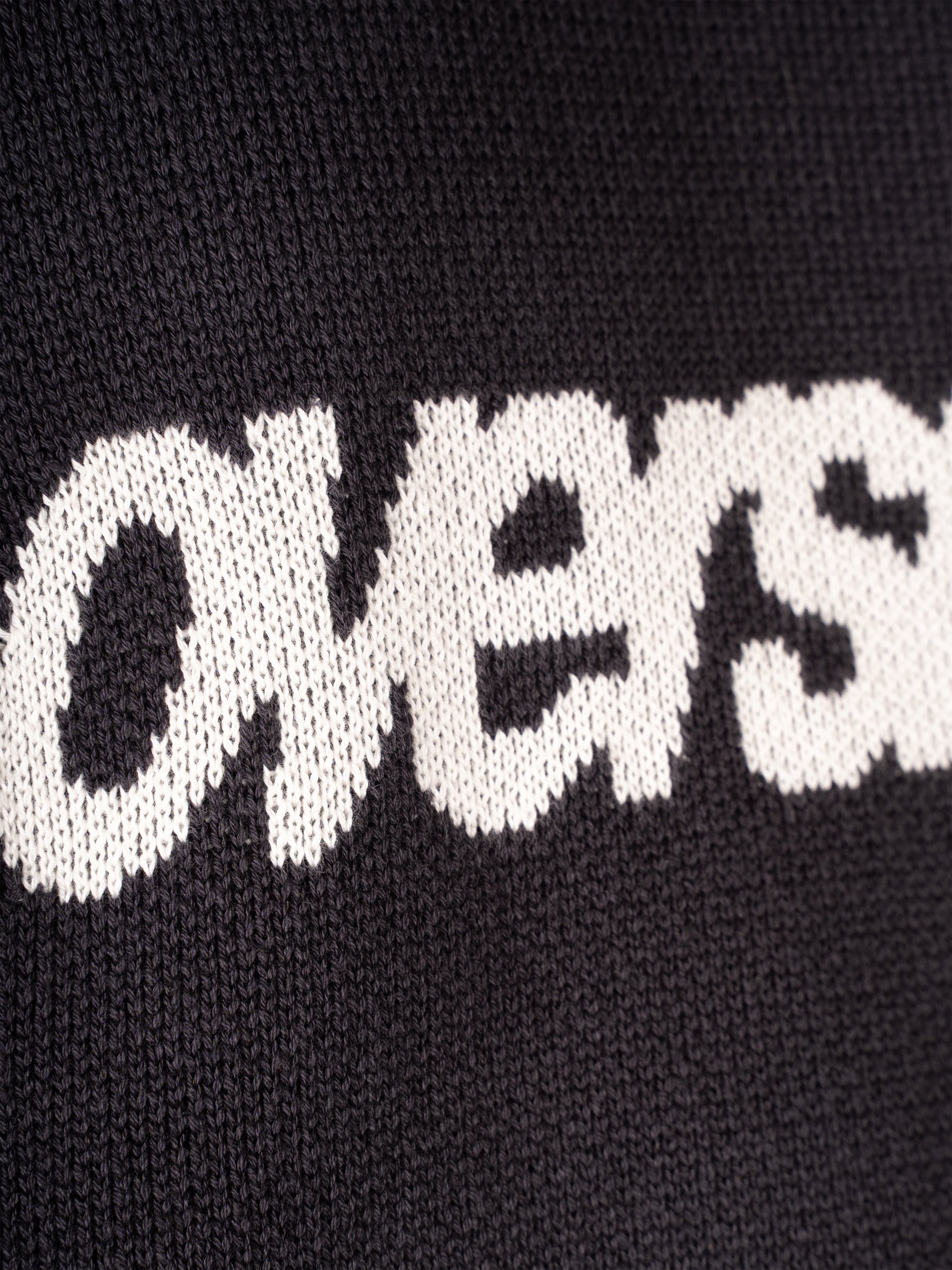 Logo Knit Sweater - Black/White