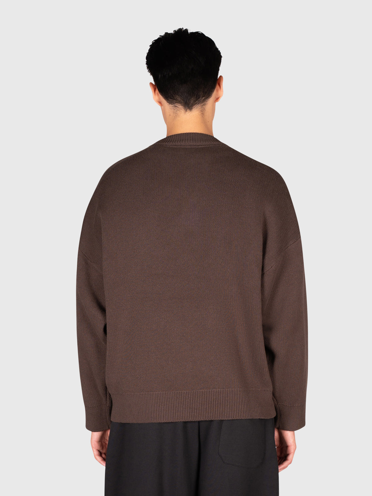 Logo Knit Sweater - Brown/Black