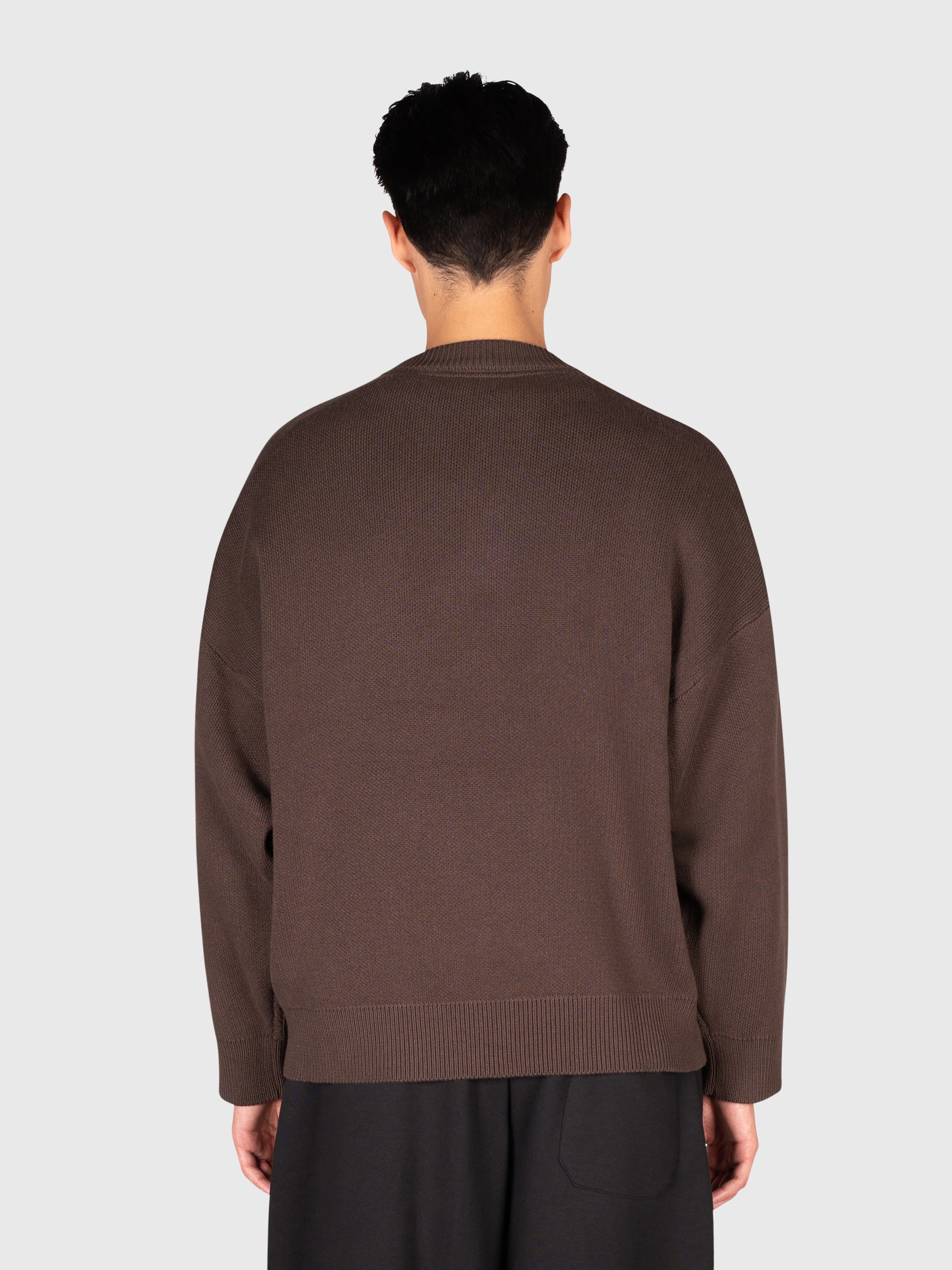 Logo Knit Sweater - Brown/Black