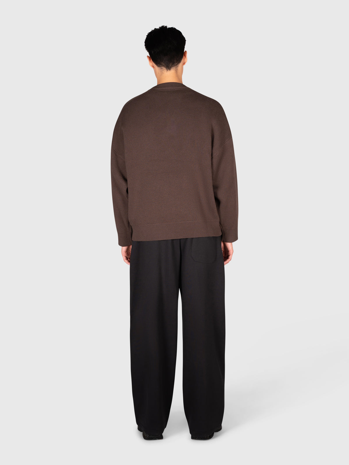 Logo Knit Sweater - Brown/Black