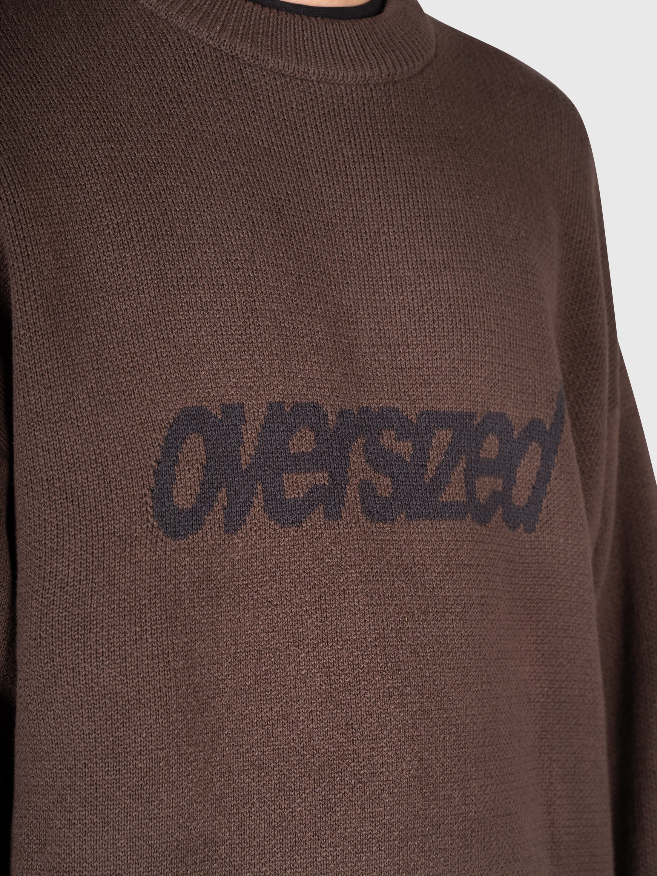 Logo Knit Sweater - Brown/Black